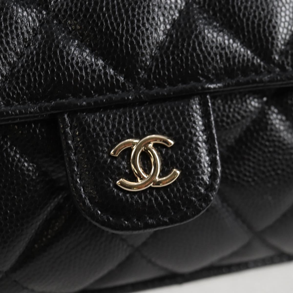 Chanel Black Leather Single Flap