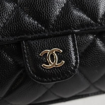 Chanel Black Leather Single Flap