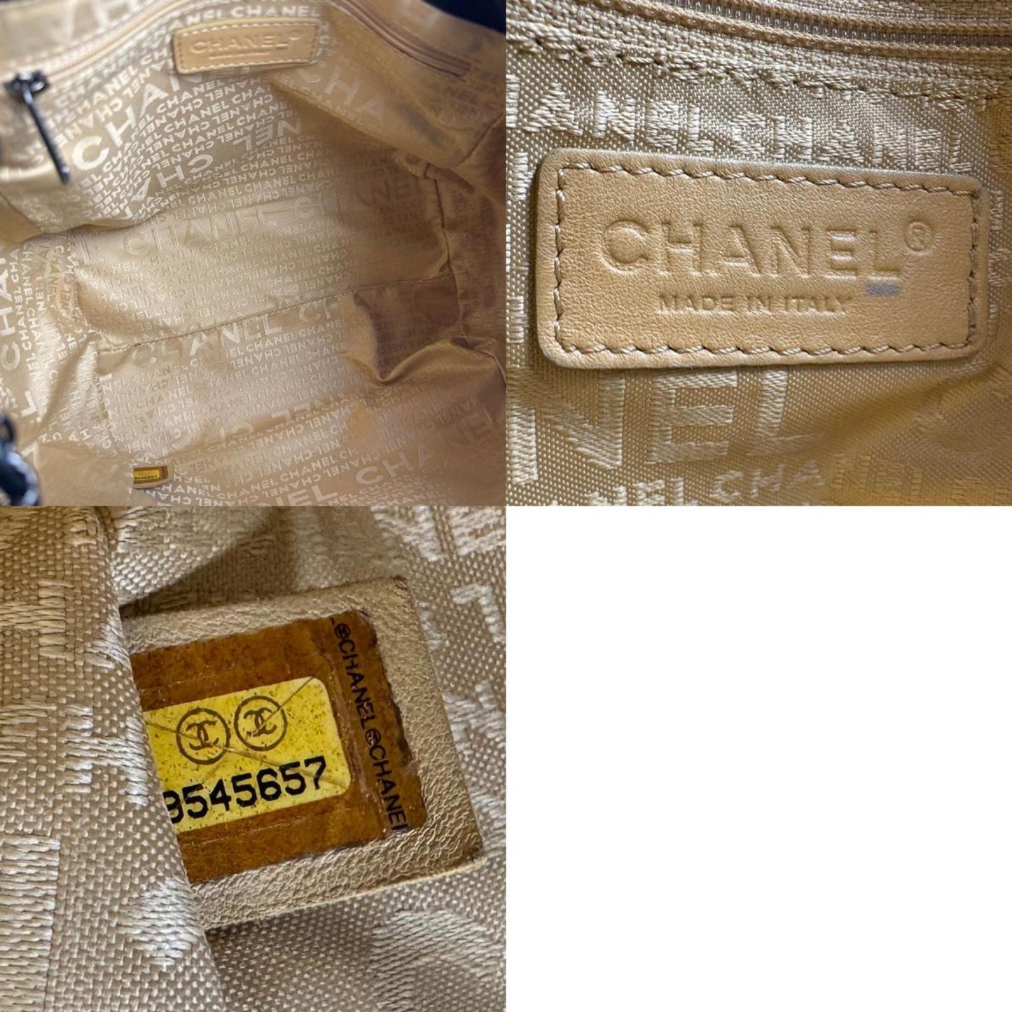 Chanel Black Leather Petite Shopping Tote
