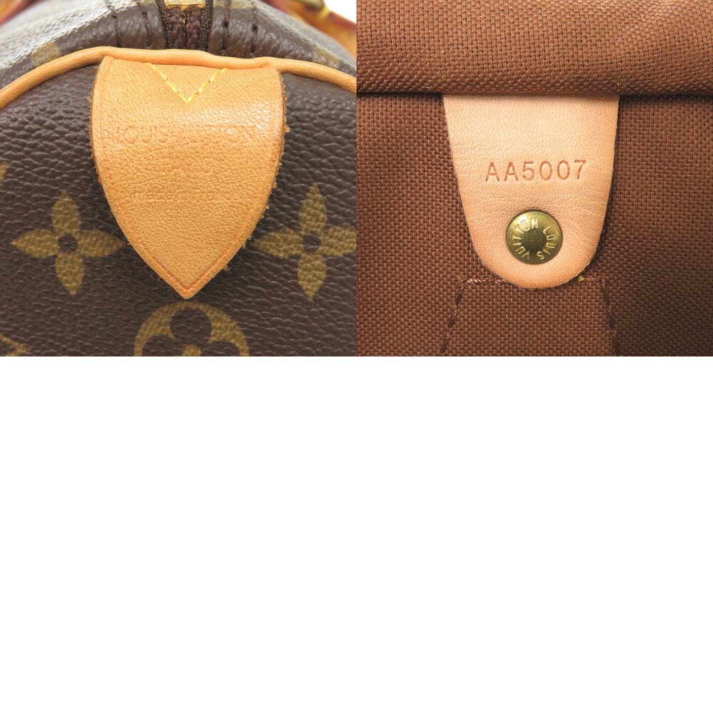 Louis Vuitton Brown Canvas Speedy 35