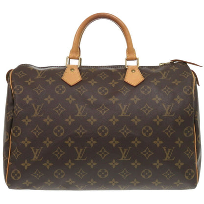 Louis Vuitton Brown Canvas Speedy 35