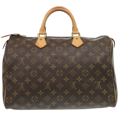 Louis Vuitton Brown Canvas Speedy 35