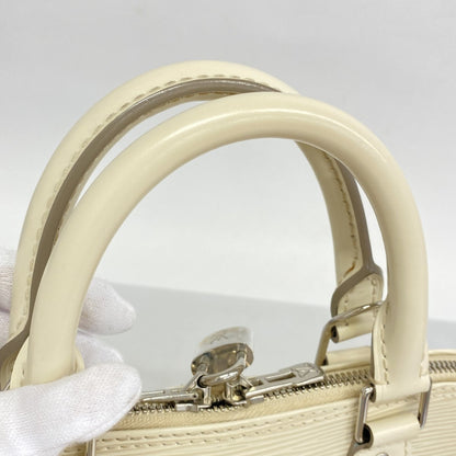Louis Vuitton White Leather Alma