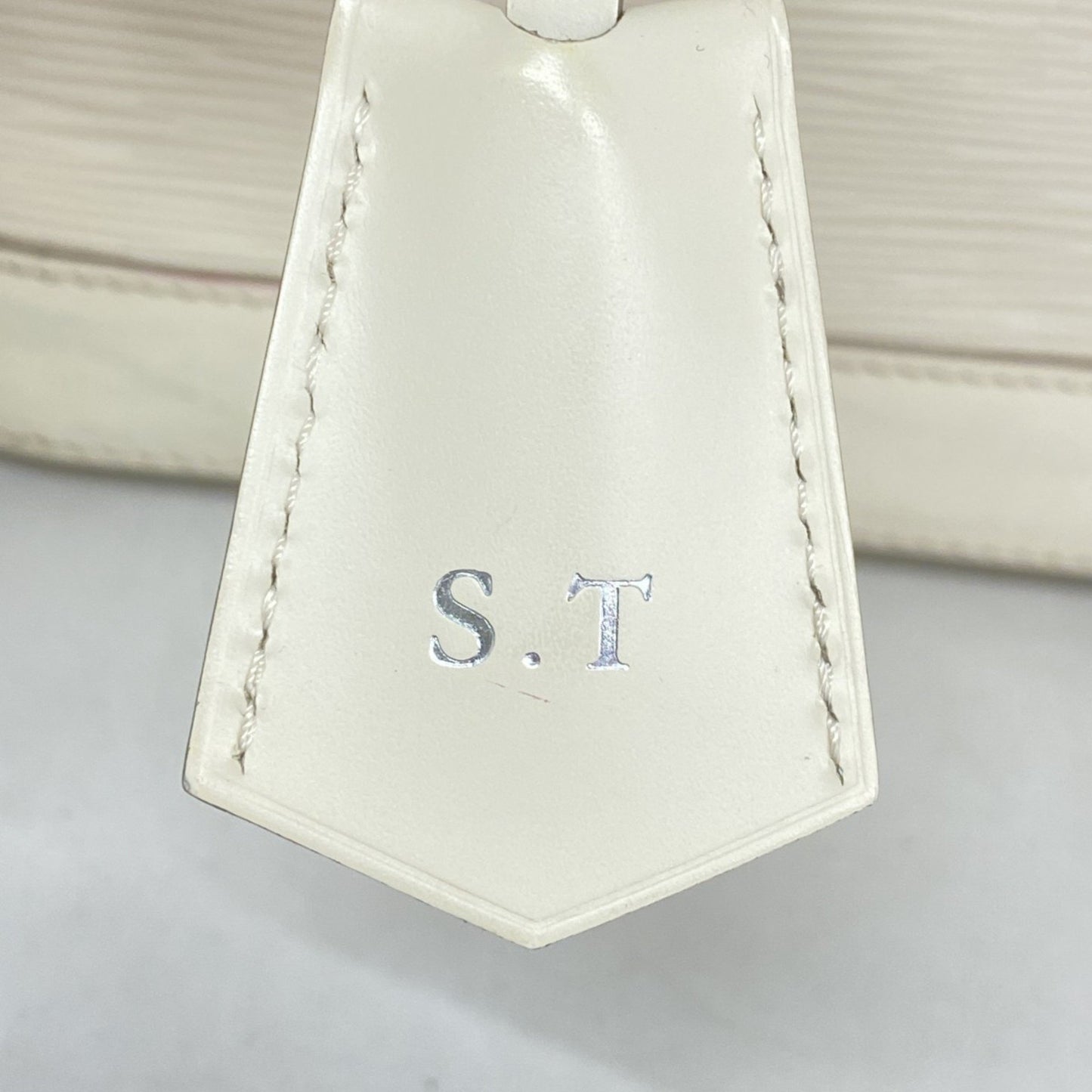 Louis Vuitton White Leather Alma