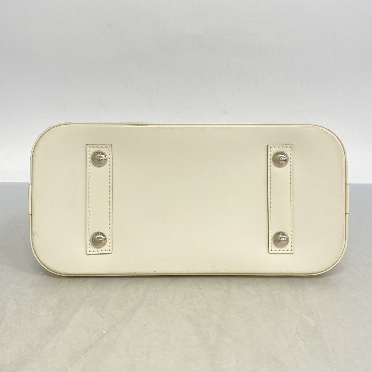 Louis Vuitton White Leather Alma