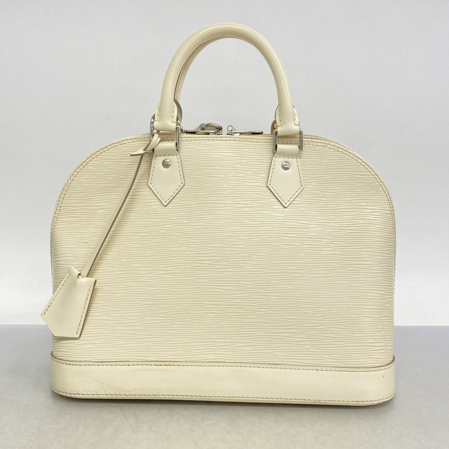 Louis Vuitton White Leather Alma