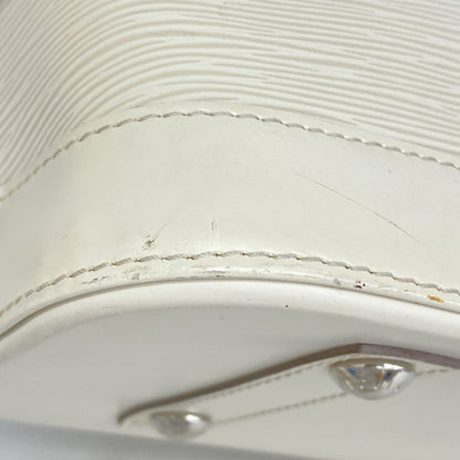 Louis Vuitton White Leather Alma