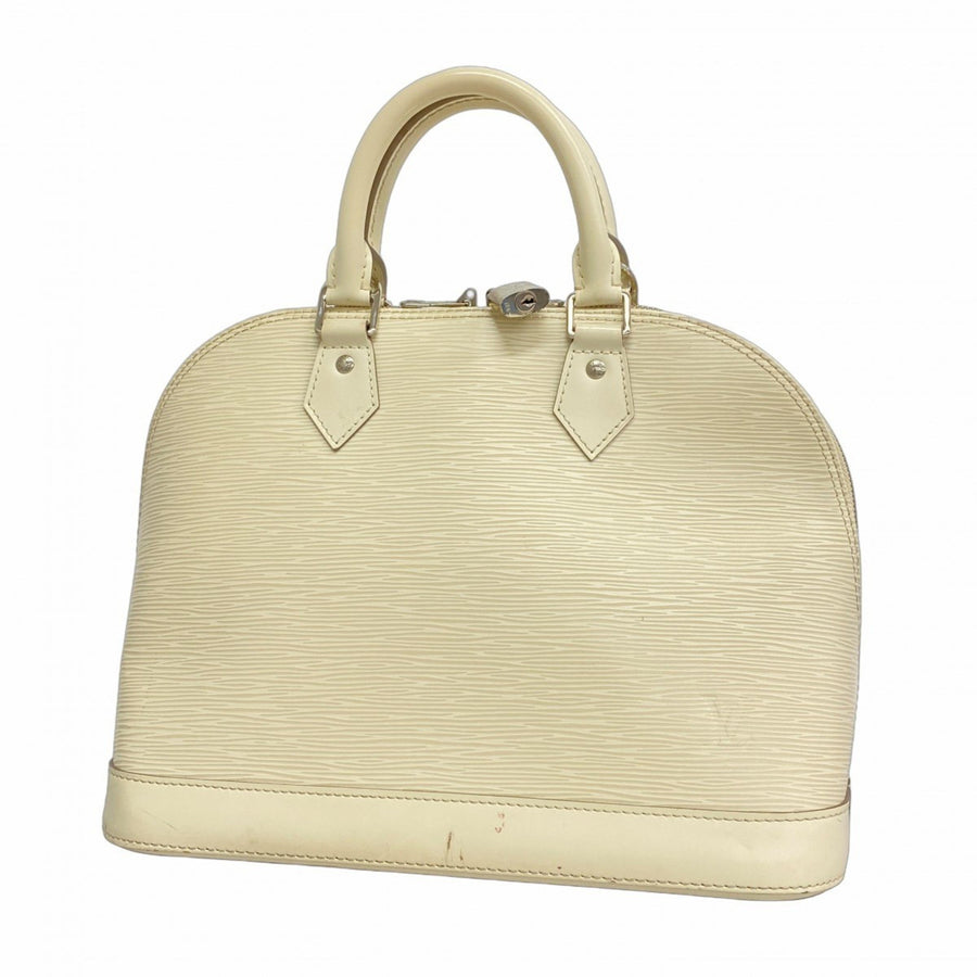Louis Vuitton White Leather Alma