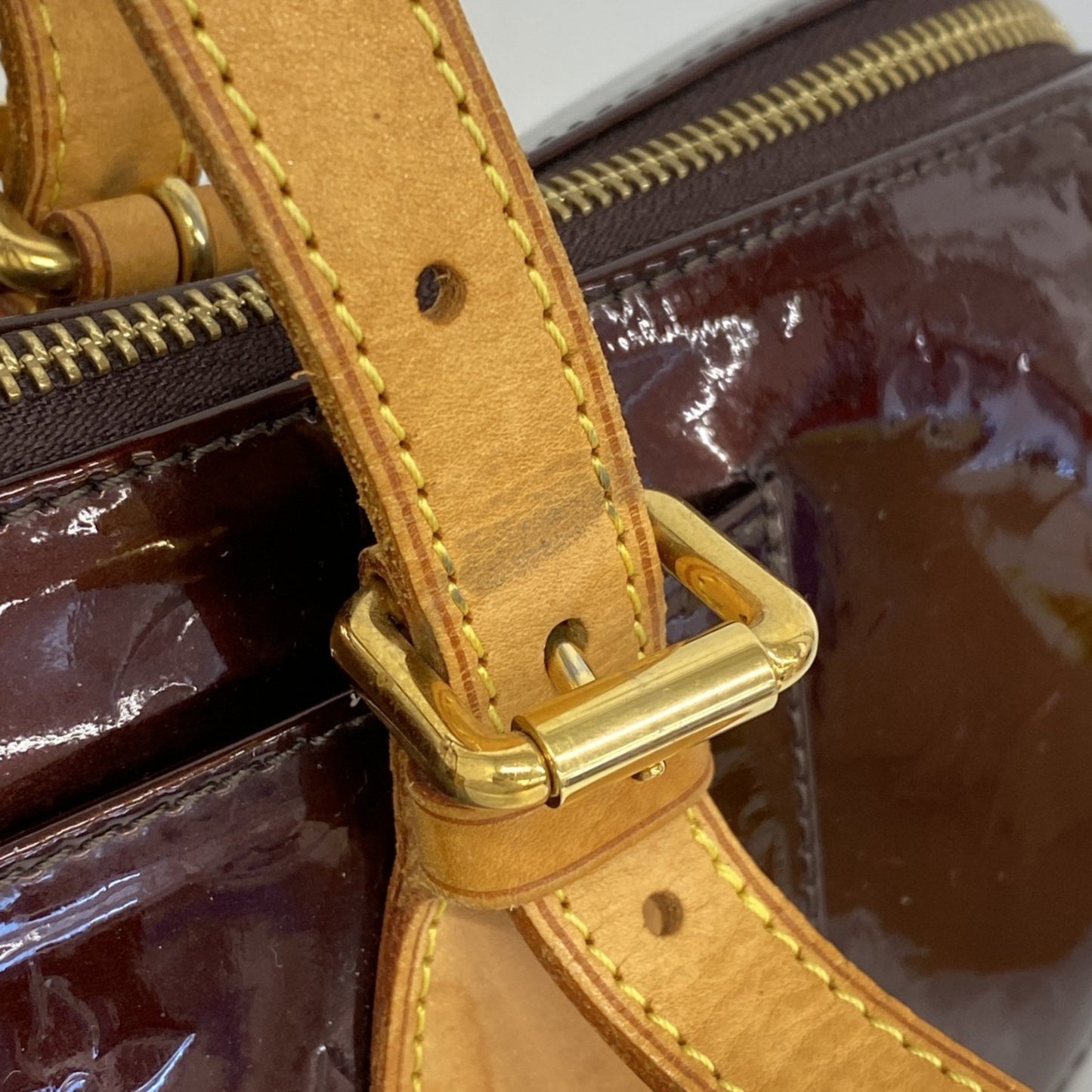 Louis Vuitton Red Patent Leather Rosewood