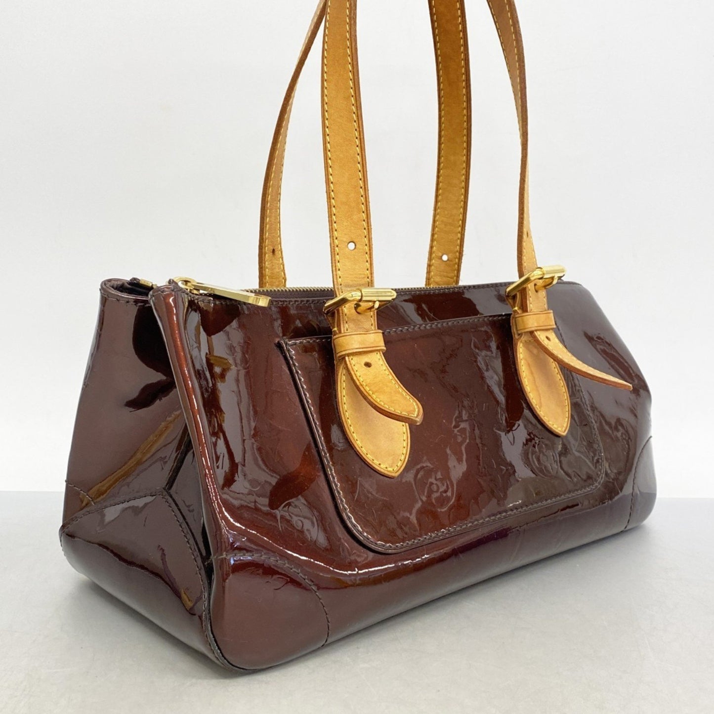 Louis Vuitton Red Patent Leather Rosewood