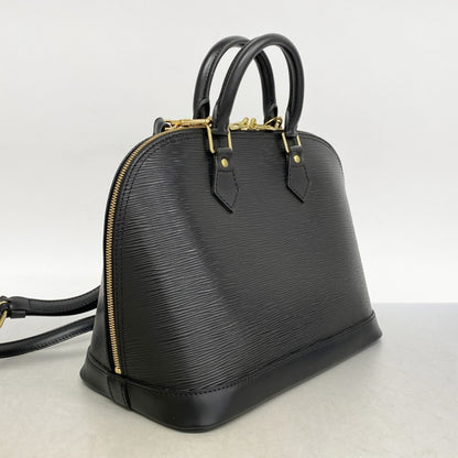 Louis Vuitton Black Leather Alma