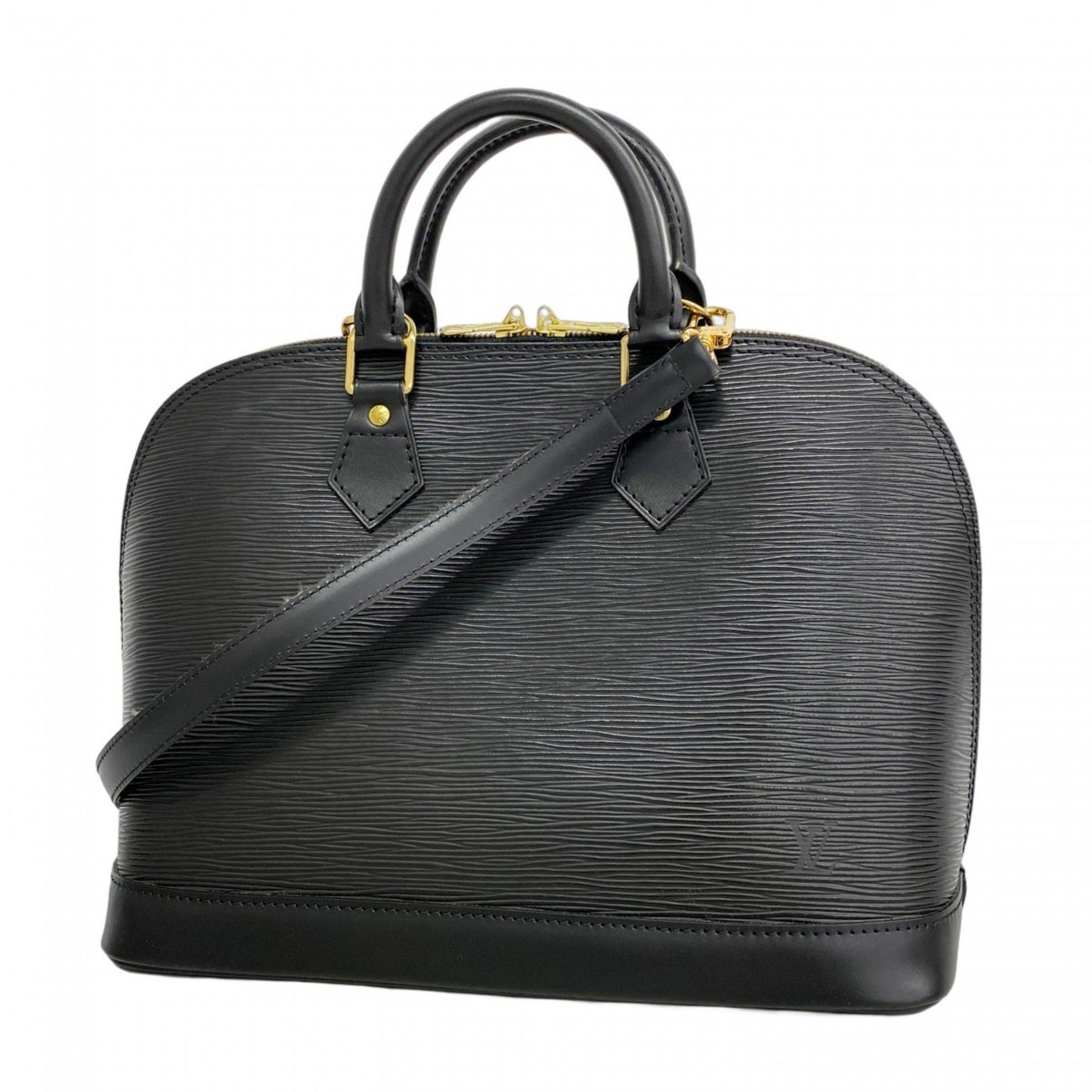 Louis Vuitton Black Leather Alma