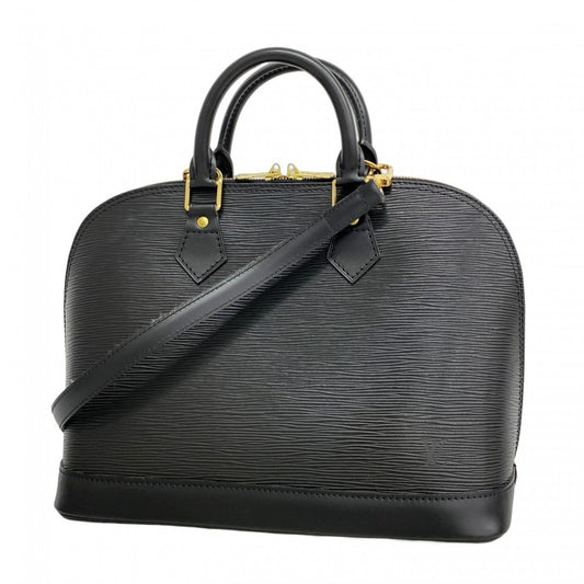 Louis Vuitton Black Leather Alma