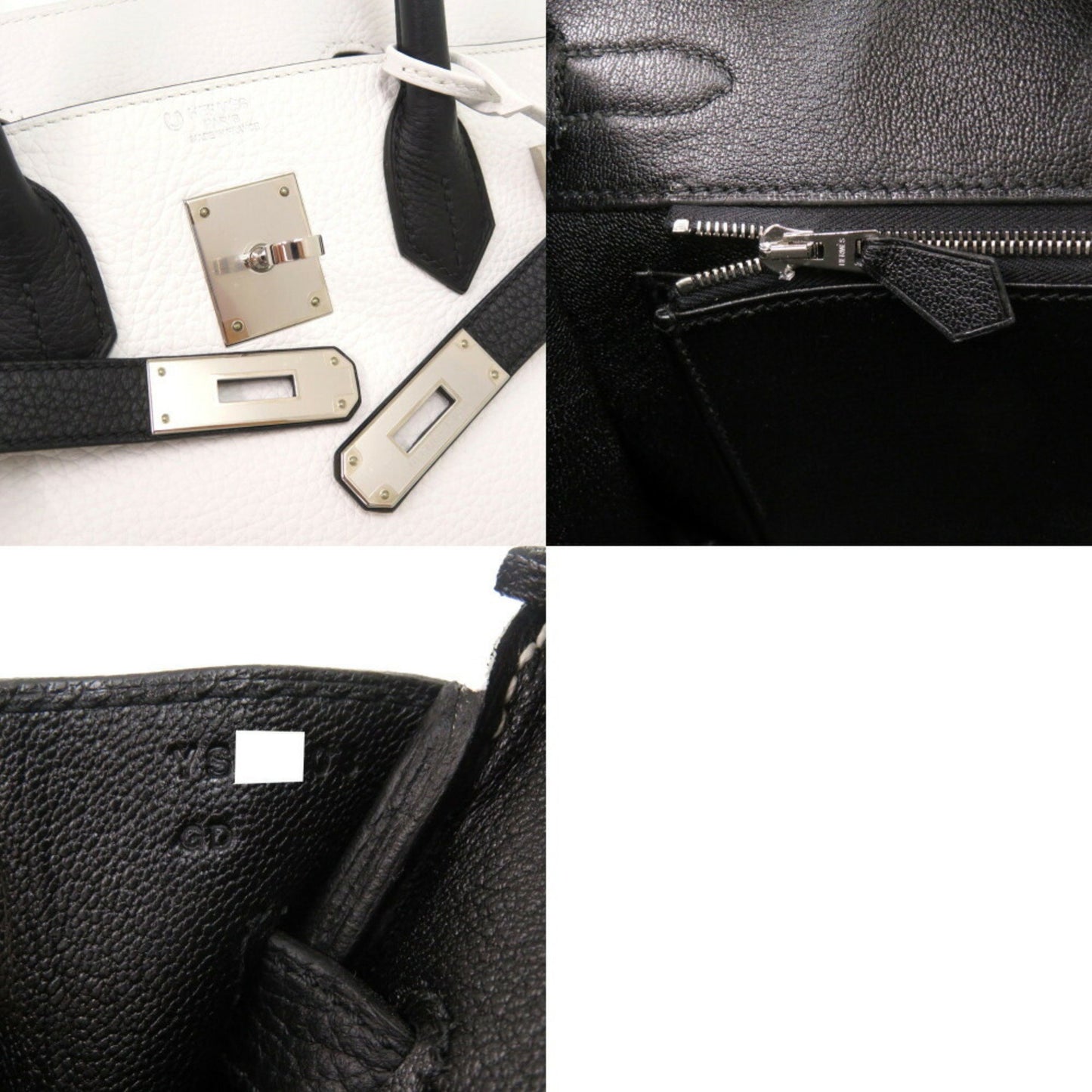Hermès White Leather Birkin 30