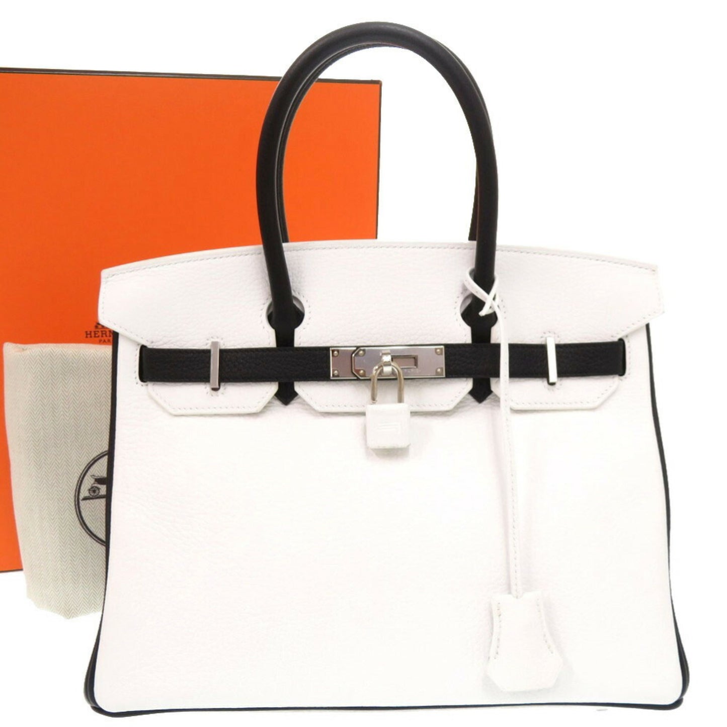 Hermès White Leather Birkin 30
