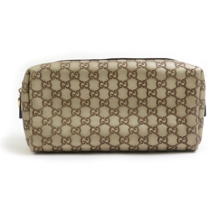 Gucci Brown Leather Micro Guccissima