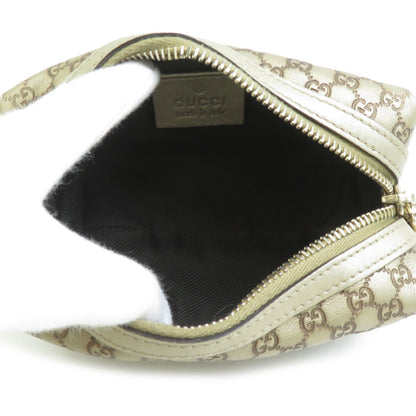 Gucci Brown Leather Micro Guccissima