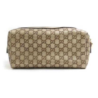Gucci Brown Leather Micro Guccissima