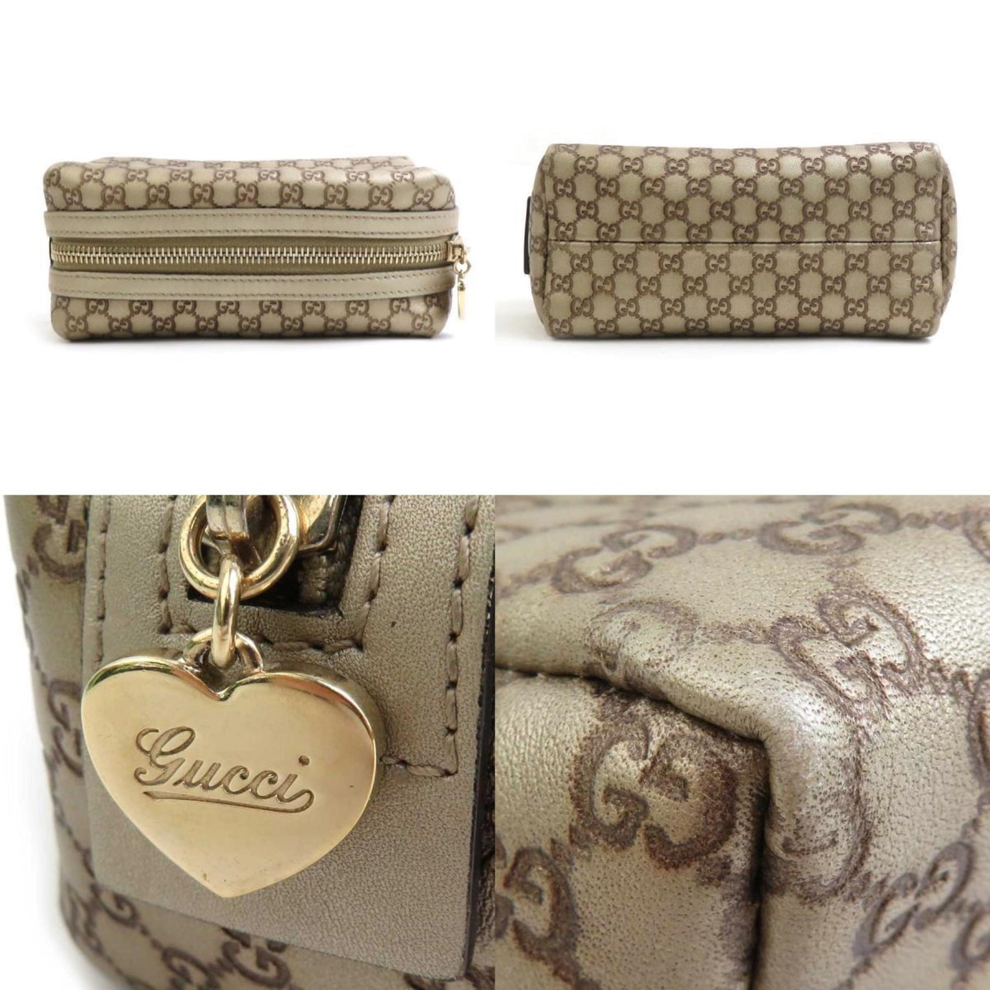 Gucci Brown Leather Micro Guccissima