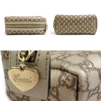 Gucci Brown Leather Micro Guccissima