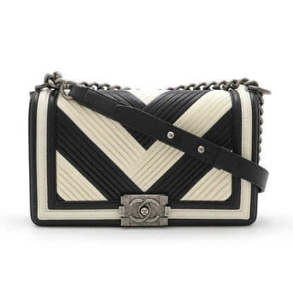Chanel Black Leather Petite Shopping Tote
