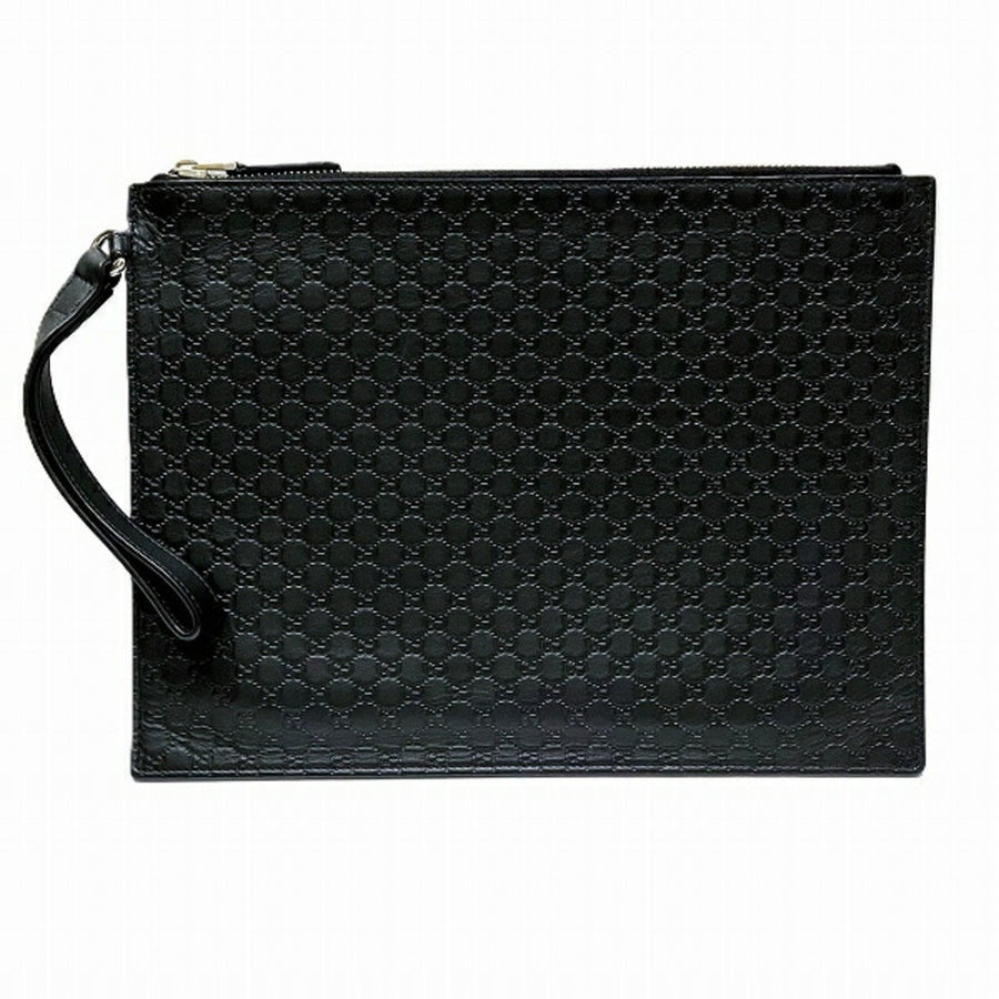 Gucci Black Leather Micro Guccissima