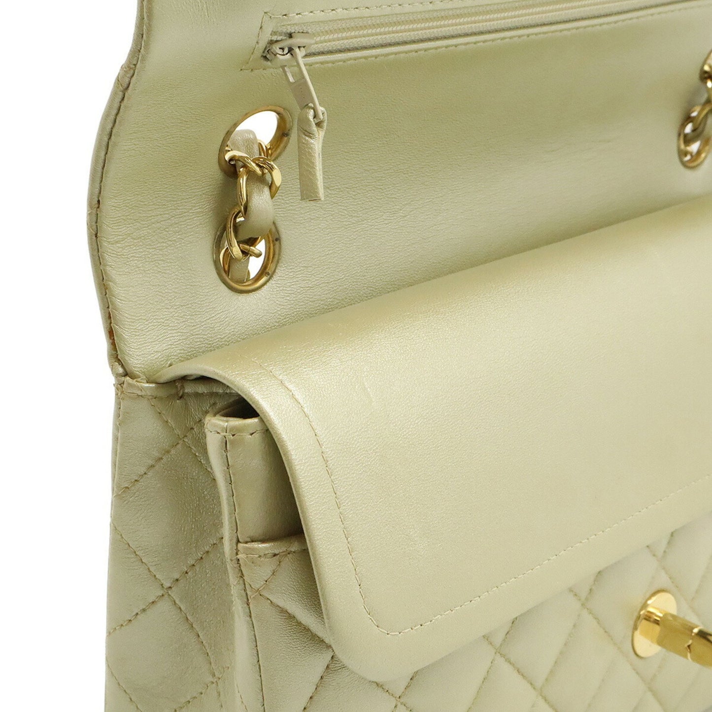 Chanel Gold Leather Timeless