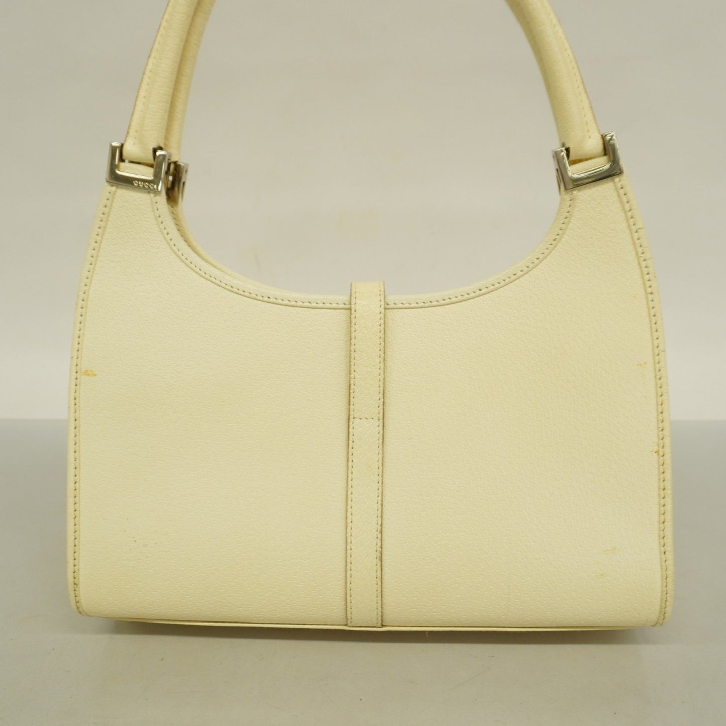Gucci White Leather Jackie