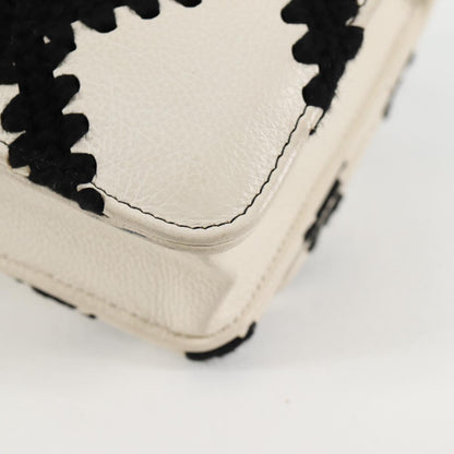 Chanel White Leather Chanel 19