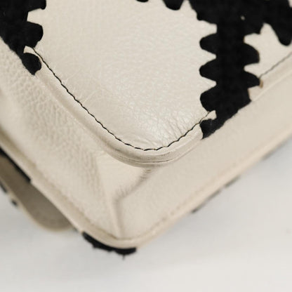 Chanel White Leather Chanel 19