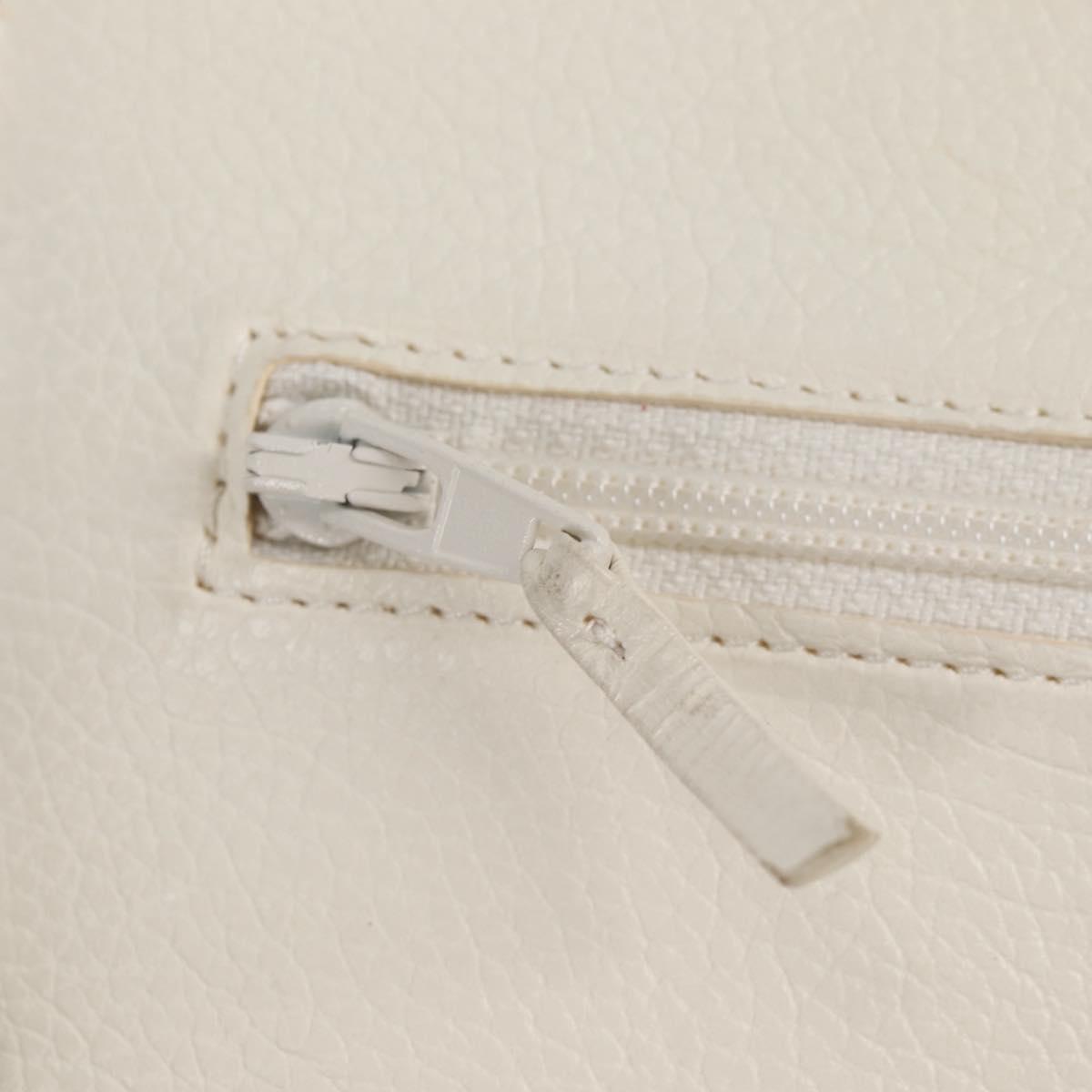 Chanel White Leather Chanel 19