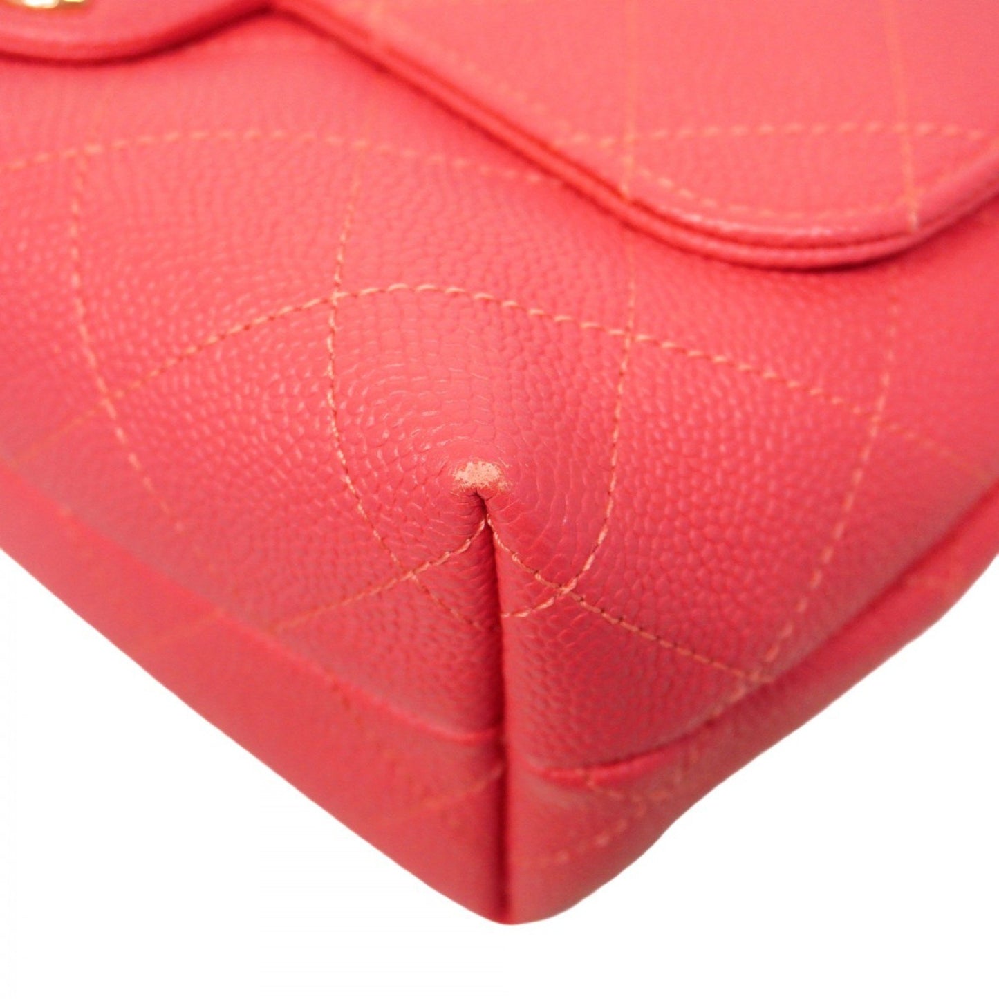 Chanel Pink Calfskin Single Flap