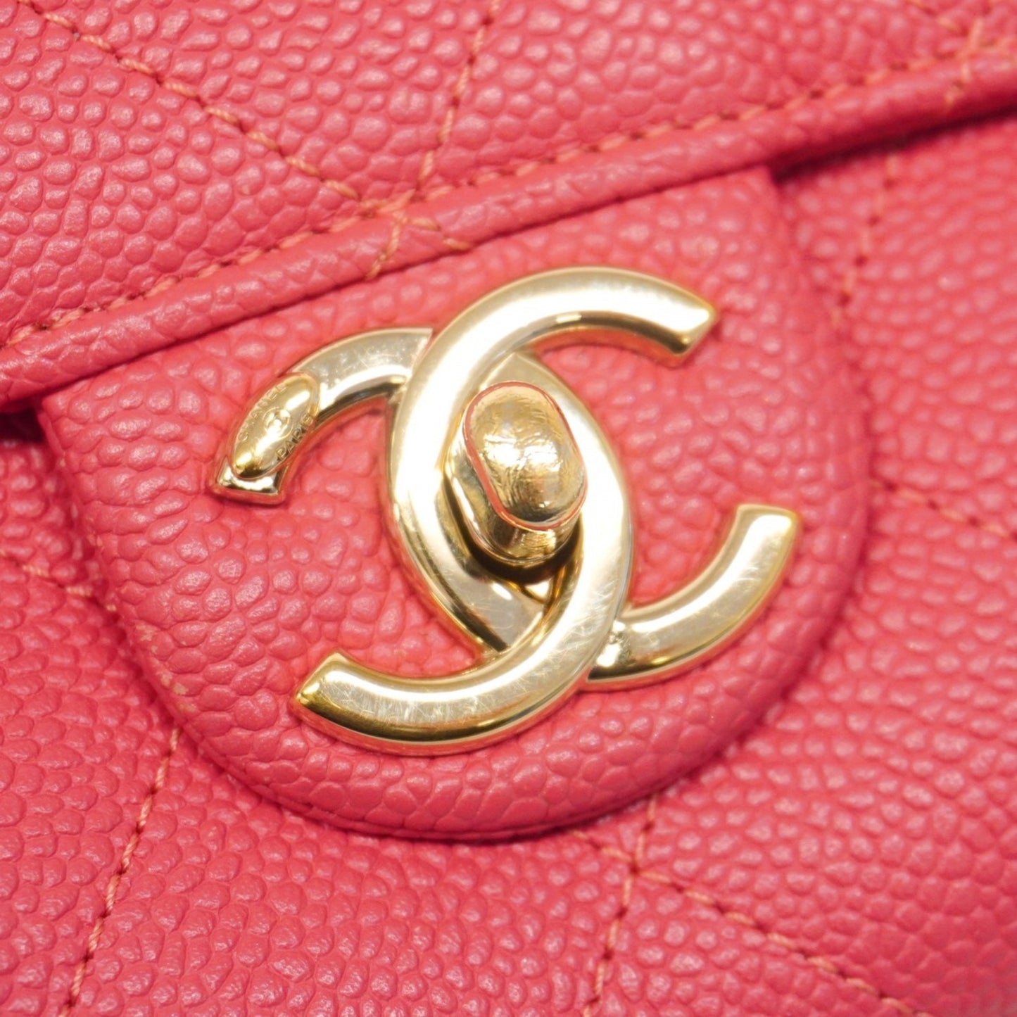 Chanel Pink Calfskin Single Flap