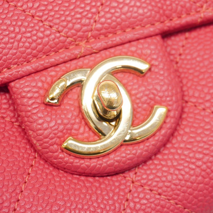 Chanel Pink Calfskin Single Flap