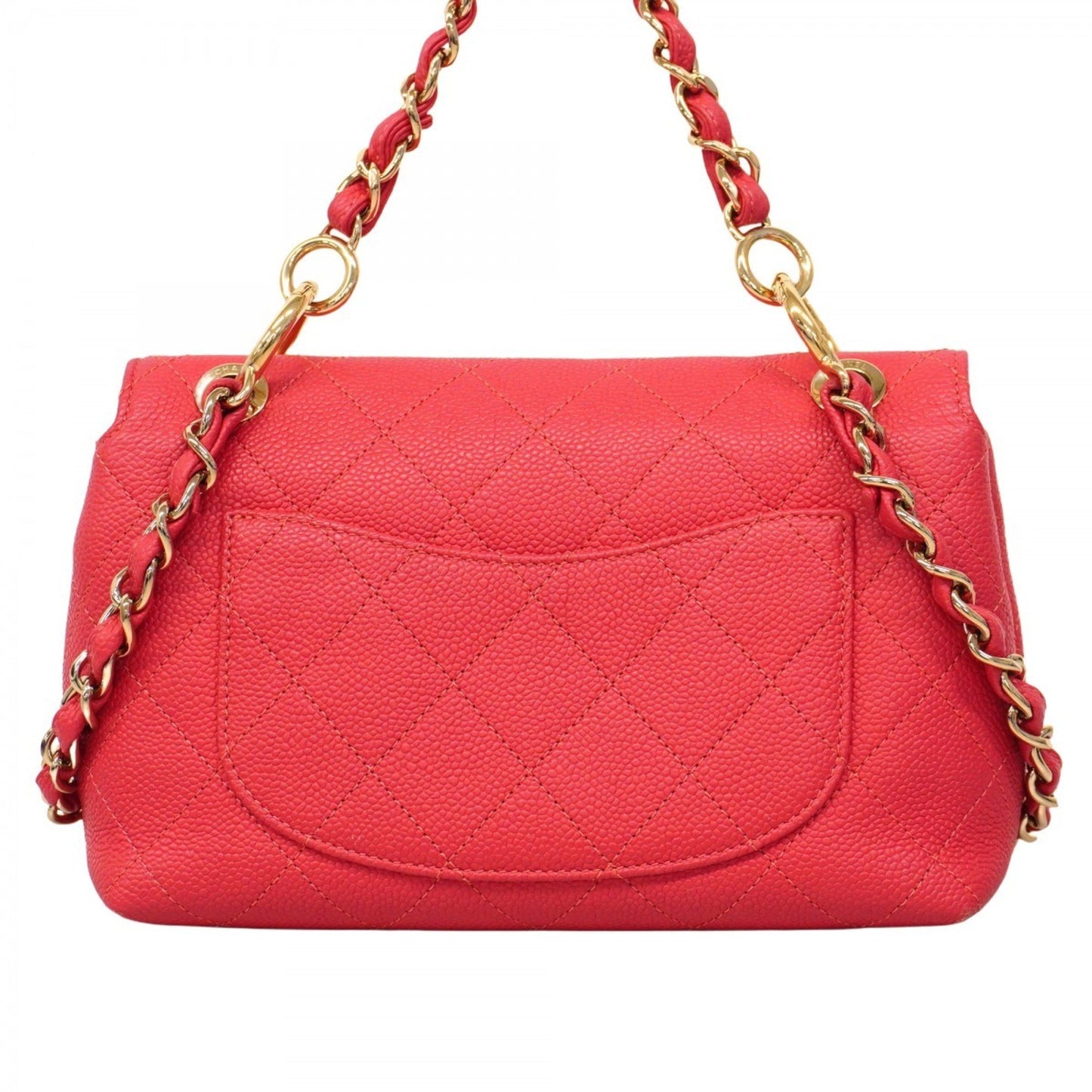 Chanel Pink Calfskin Single Flap