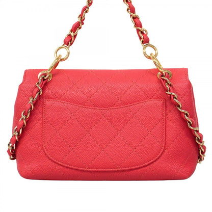 Chanel Pink Calfskin Single Flap