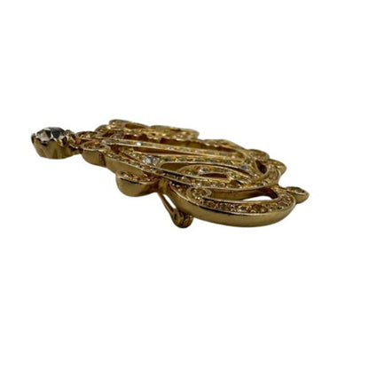 Dior Gold Metal Brooch