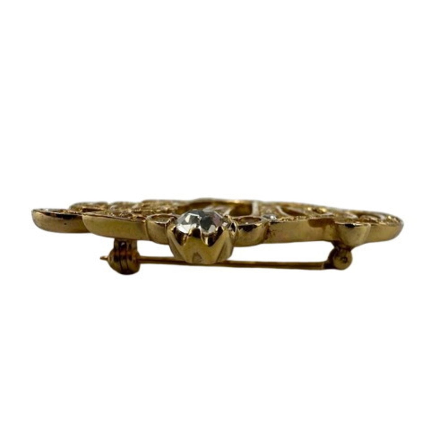 Dior Gold Metal Brooch