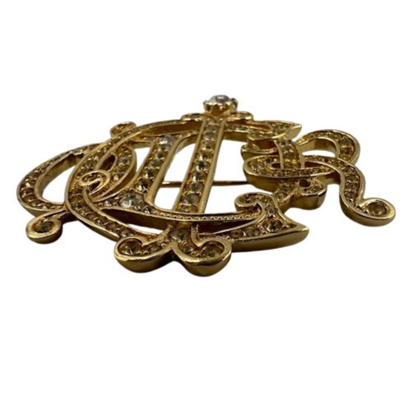 Dior Gold Metal Brooch