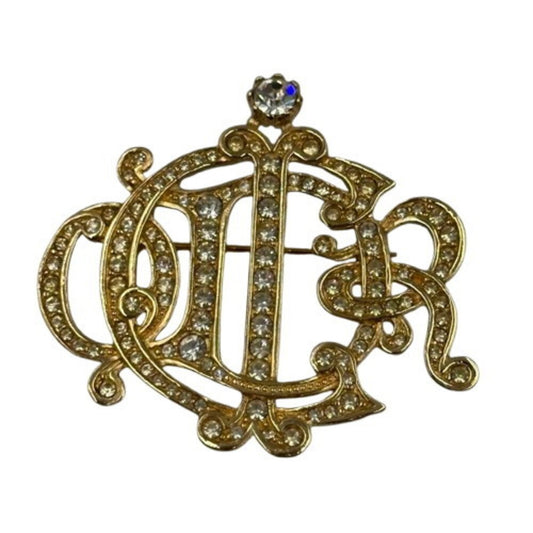 Dior Gold Metal Brooch