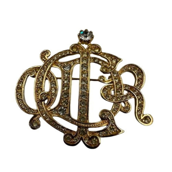 Chanel Gold Gold Plated Coco Mark