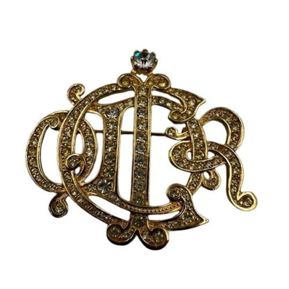Chanel Gold Gold Plated Coco Mark