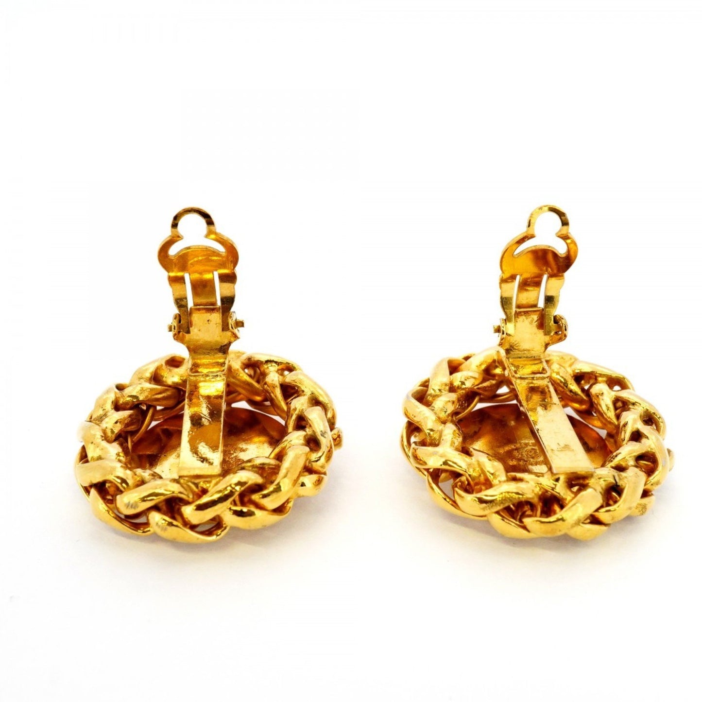 Chanel Gold Gold Plated Coco Mark
