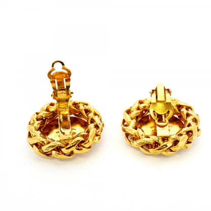 Chanel Gold Gold Plated Coco Mark