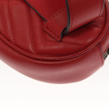 Gucci Red Leather Gg Marmont