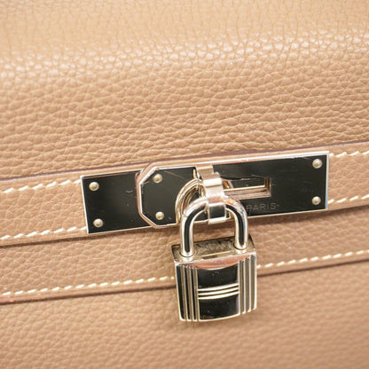 Hermès Gray Leather Kelly 28