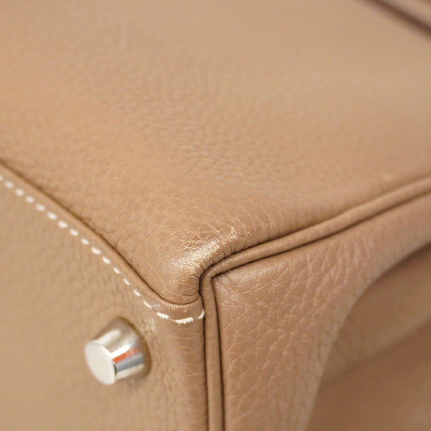 Hermès Gray Leather Kelly 28
