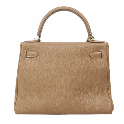 Hermès Gray Leather Kelly 28
