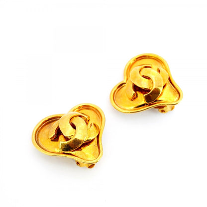 Chanel Gold Gold Plated Coco Mark