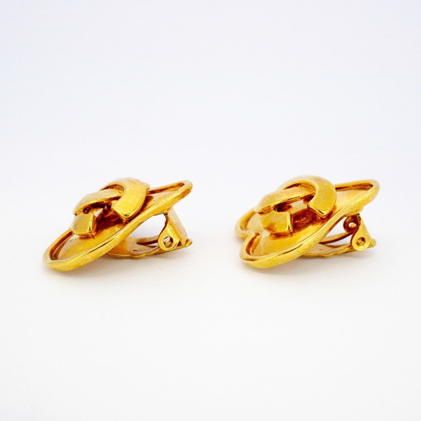 Chanel Gold Gold Plated Coco Mark
